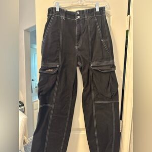 Black and white BDG cargo pants